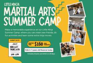 Ucelo Martial Arts Phoenix Little Ninja Summer camp