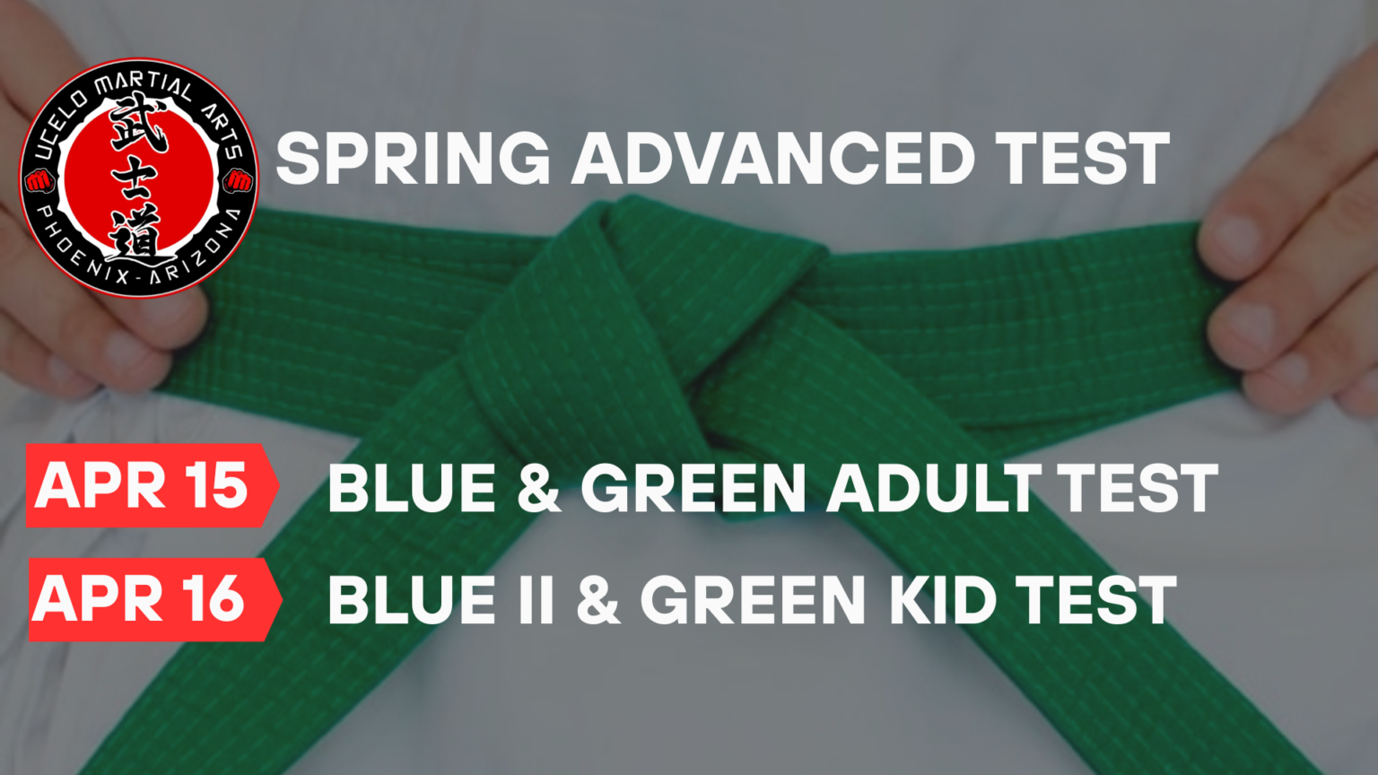 Advanced Karate Testing Is Coming Up: Register by Monday, April 13th ...